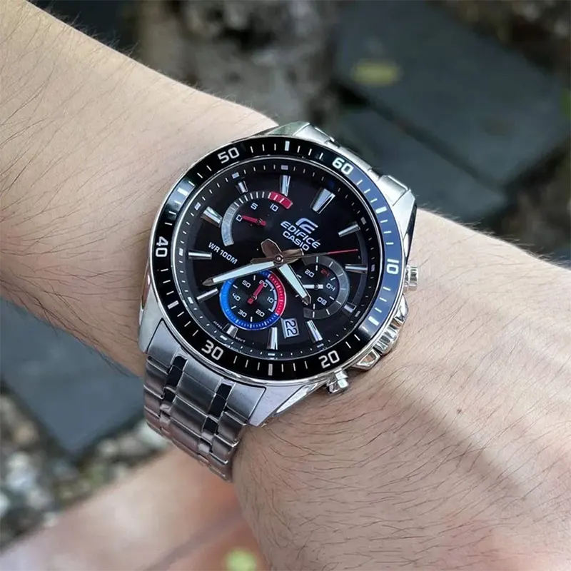 Casio Edifice Standard Chronograph Black Dial Men's Watch- EFR