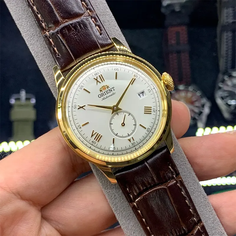 Orient Bambino Version II Small Seconds Leather Men's Watch- RA