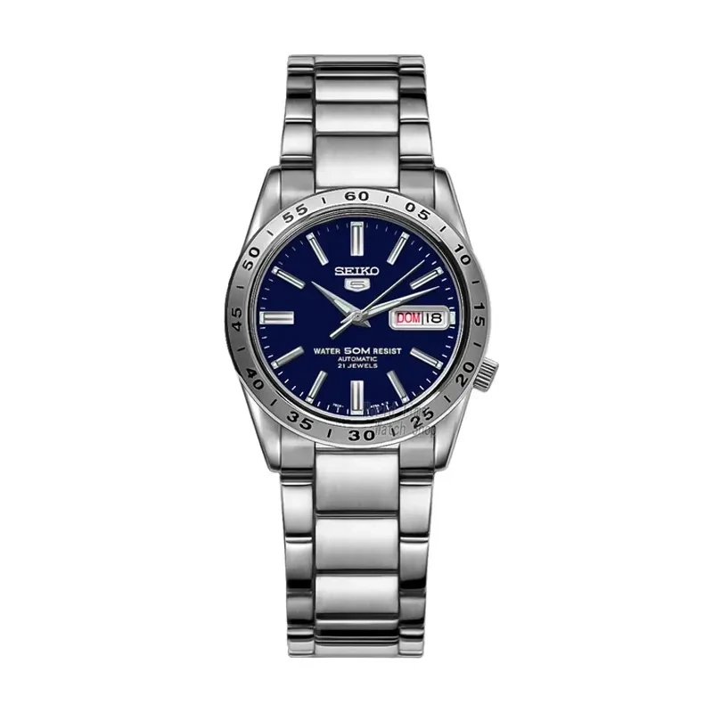 Seiko 5 Automatic Blue Dial Day Date Men's Watch- SNKD99k1