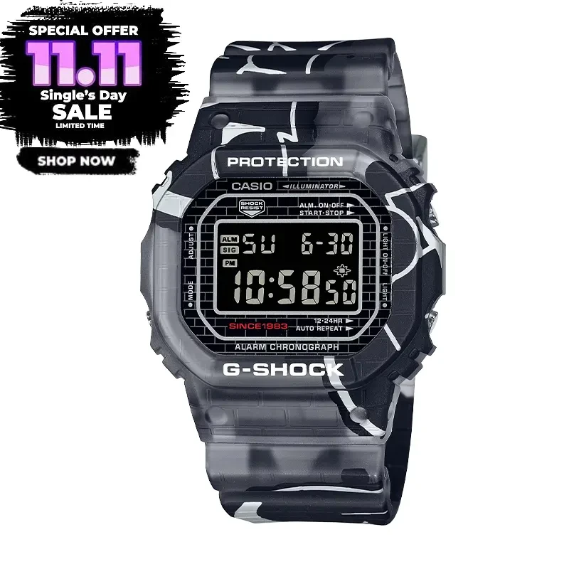 Casio G-Shock Street Spirit Digital Graffiti Art Men's Watch- DW-5000SS-1