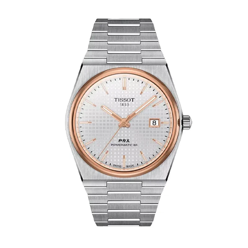 Tissot PRX Swiss Powermatic 80 Silver Dial Men's Watch- T137.407.21.031.00